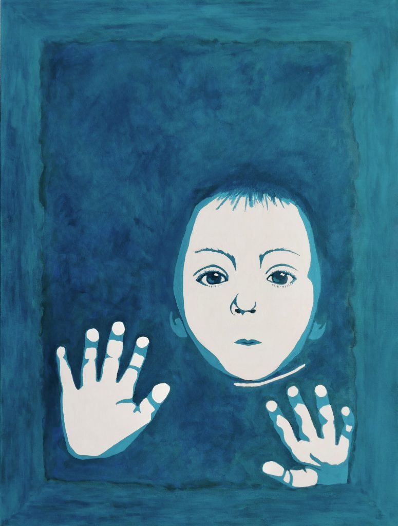 Qui regarde qui ? N°16 (Garçon au fenêtre d'après Tomsickova)